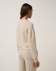 Cloud Terry Crew Women/Heather Natural
