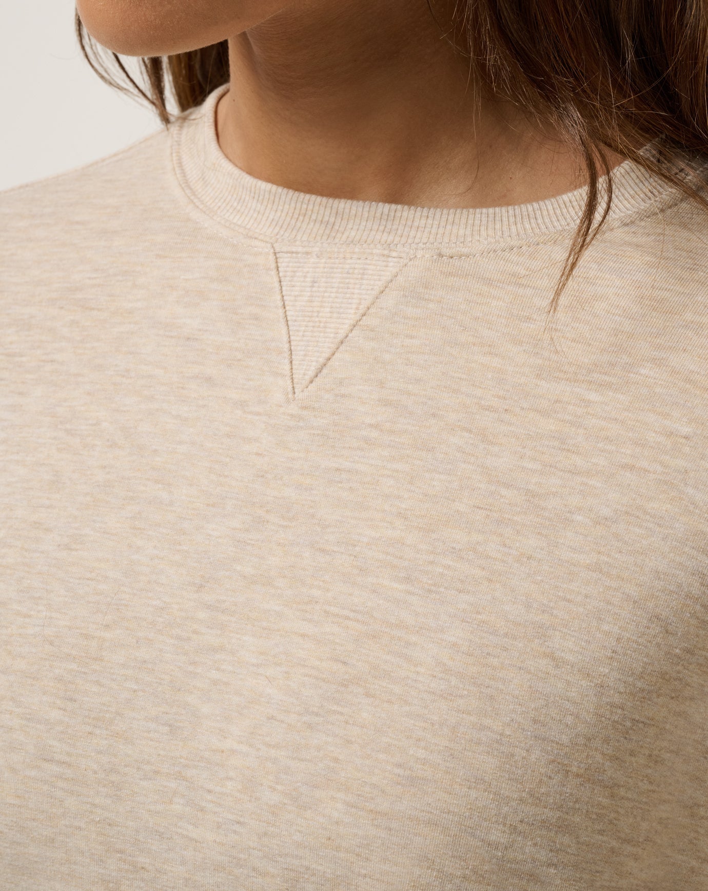 Cloud Terry Crew Women/Heather Natural