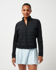 Skyloft Soft Espresso Martini Full Zip Women|Golf/Heather Black