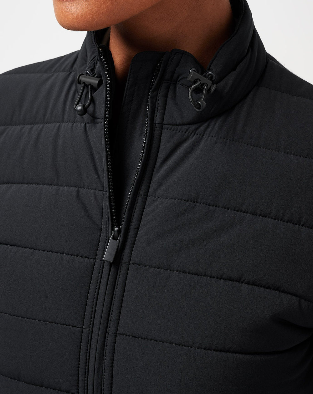 Skyloft Soft Espresso Martini Full Zip Women|Golf/Heather Black
