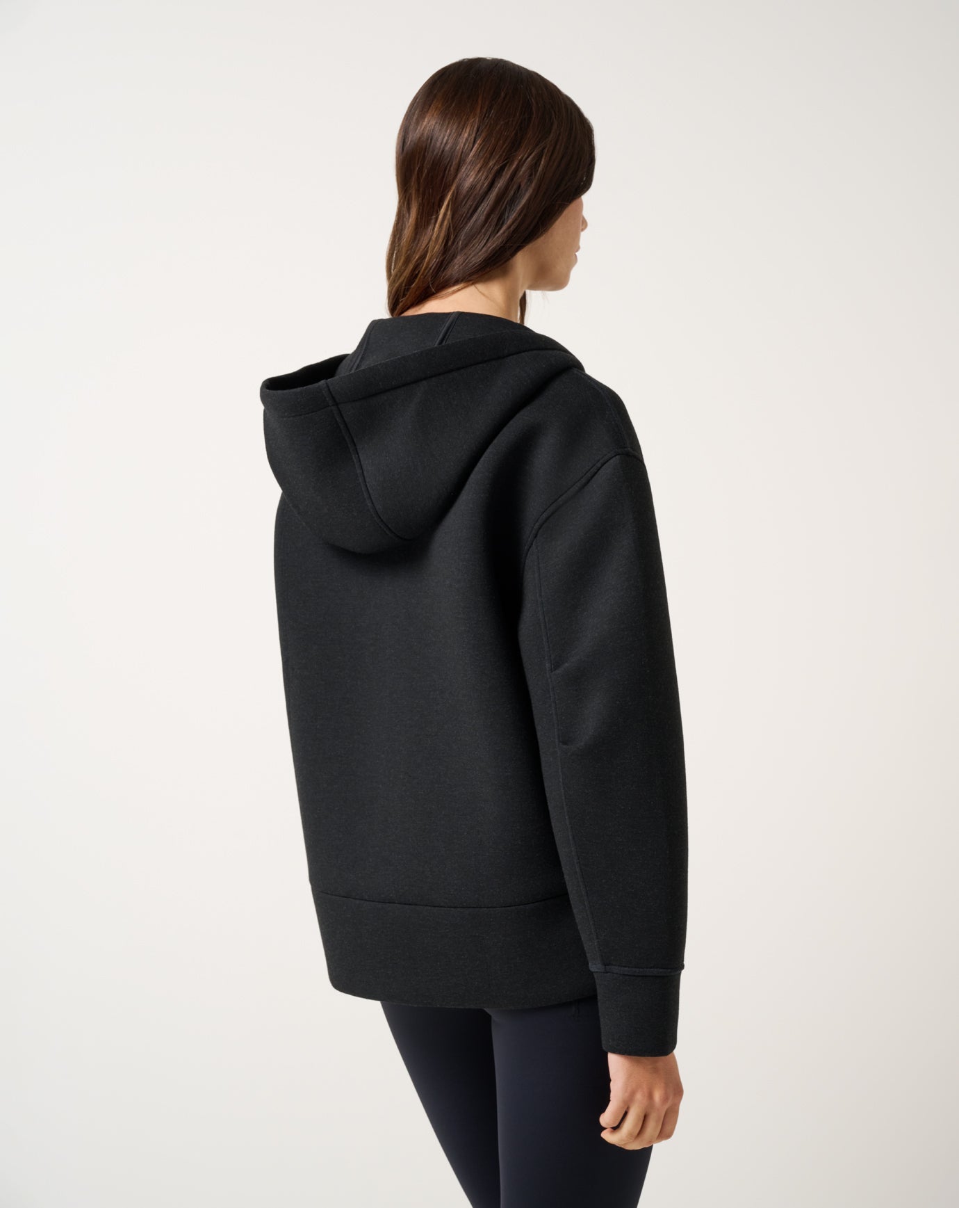 Cloudscape Zip Hood Women/Heather Black