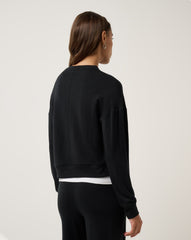 Cloud Terry Crew Women/Black