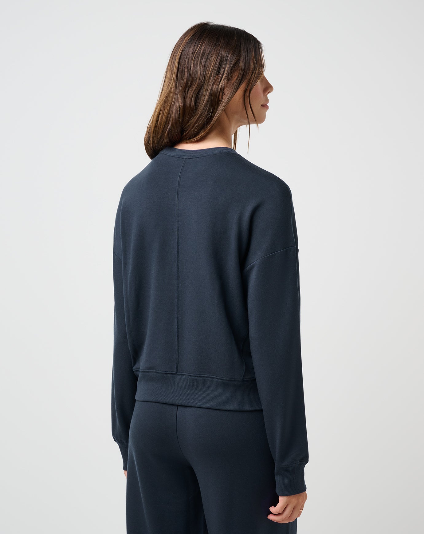 Cloud Terry Crew Women/Navy Blazer