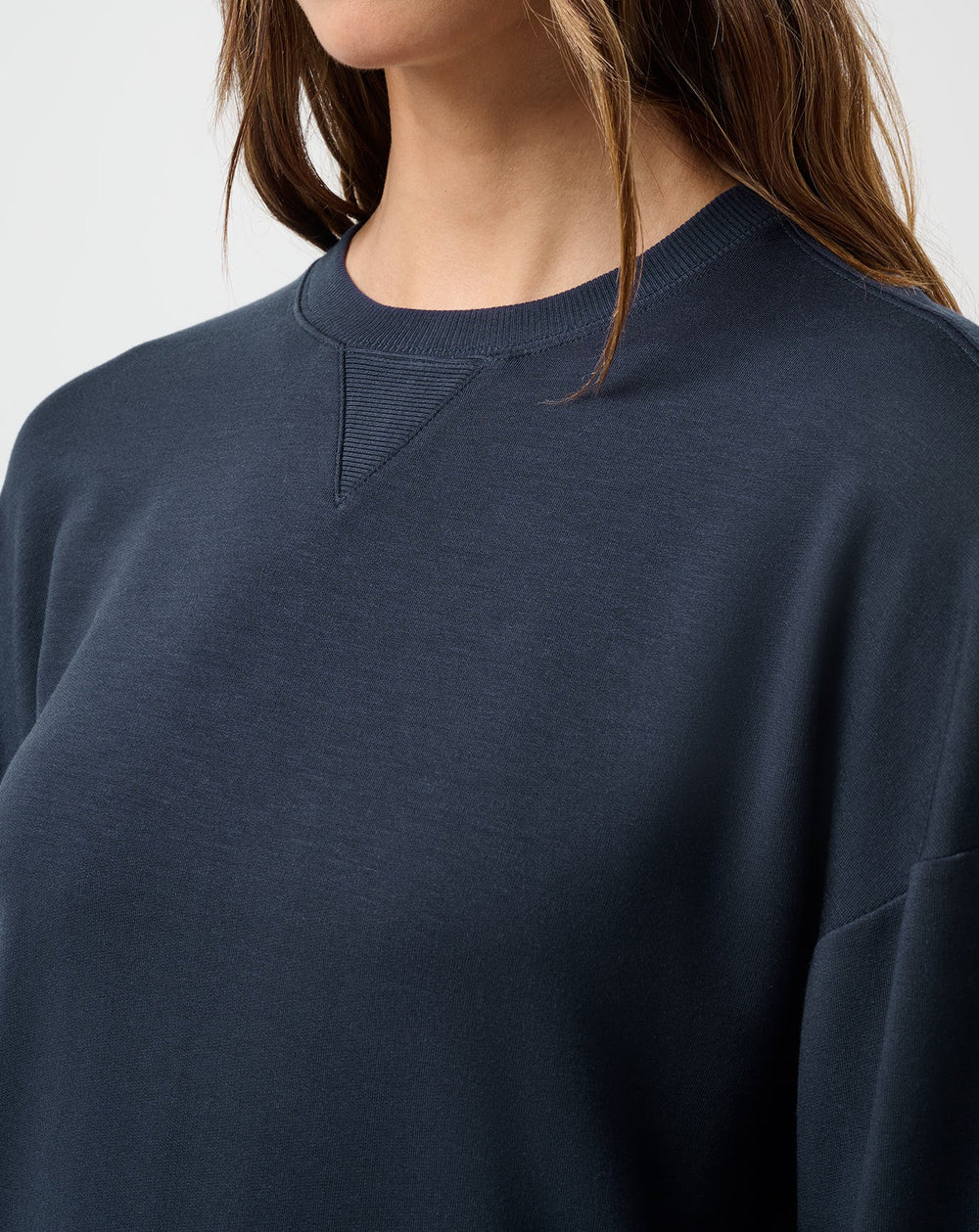 Cloud Terry Crew Women/Navy Blazer