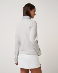 Skyloft Soft Espresso Martini Full Zip Women|Golf/Heather Light Grey