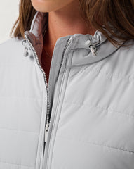 Skyloft Soft Espresso Martini Full Zip Women|Golf/Heather Light Grey
