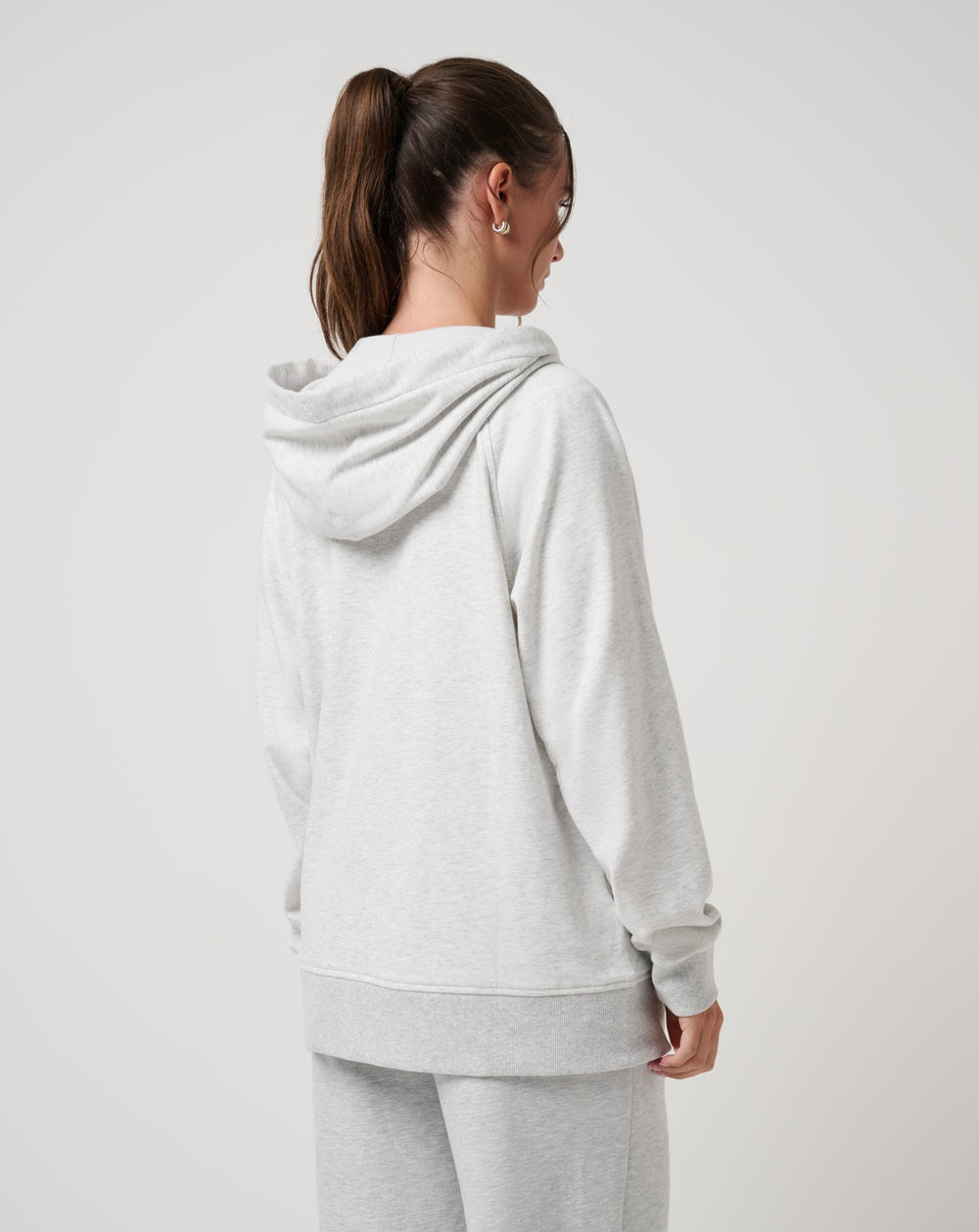 Off Script 2.0 Cloud Full Zip Hoodie Women/Heather Light Grey