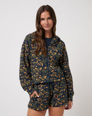Cloud Fleece Printed Hoodie Women/Navy Blazer Floral Multi