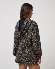 Cloud Fleece Printed Hoodie Women/Navy Blazer Floral Multi