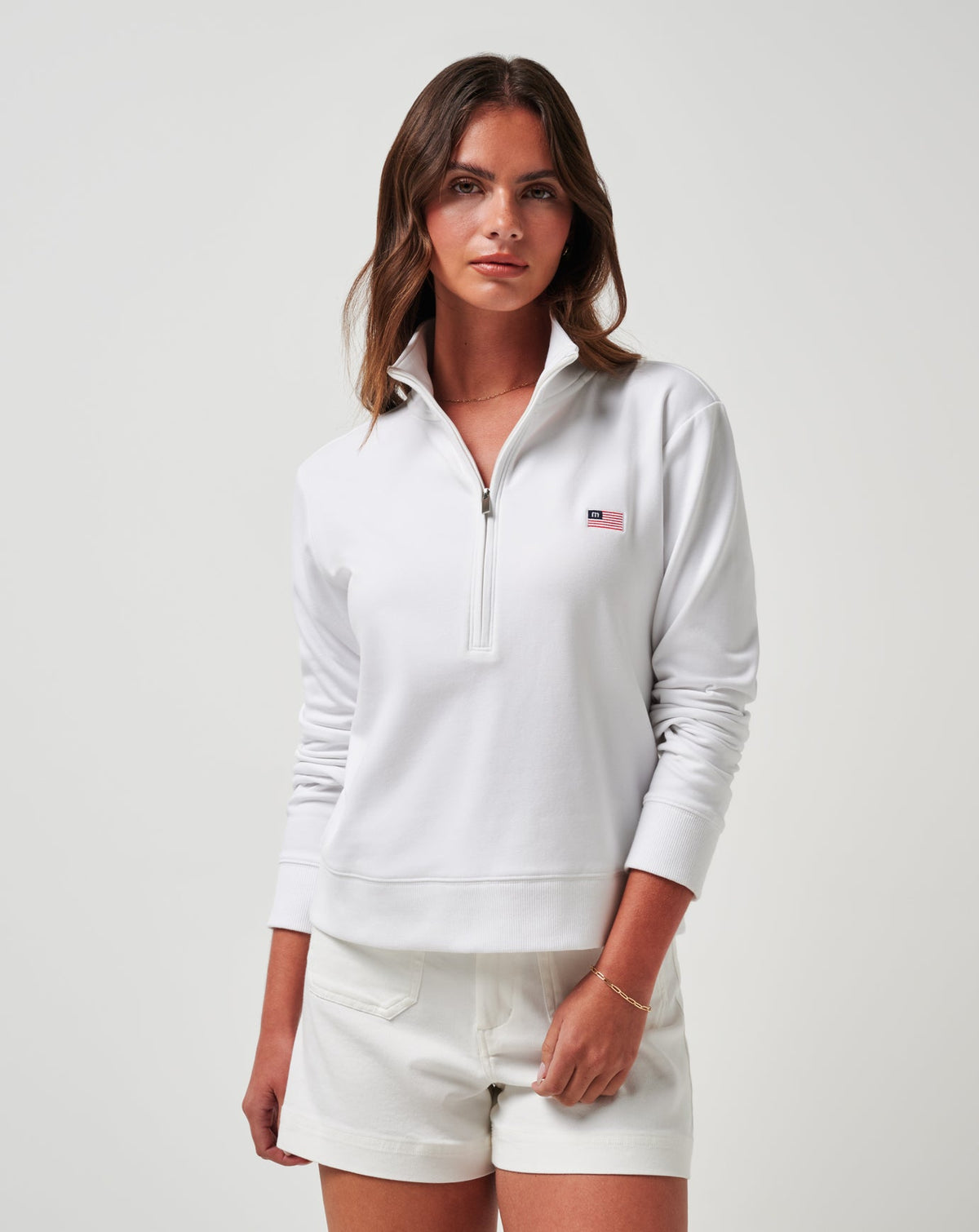 Tasmin Half Zip Women/White