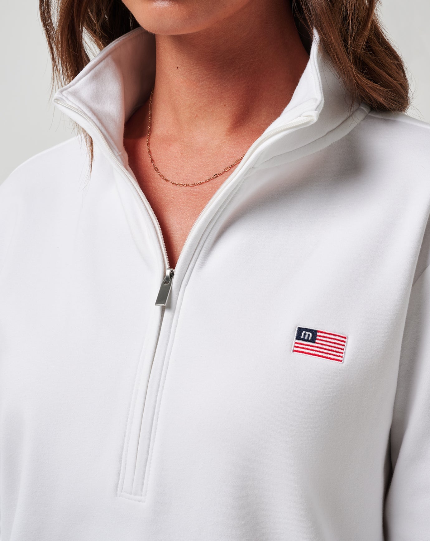 Tasmin Half Zip Women/White