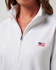 Tasmin Half Zip Women/White