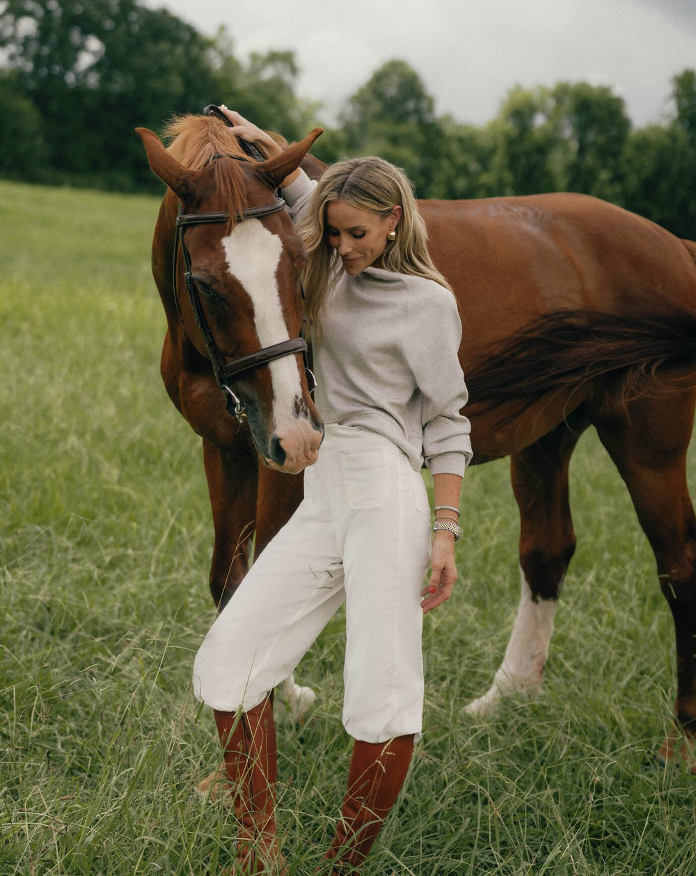 Skyloft Soft Funnel Neck Women/Heather Savannah Tan