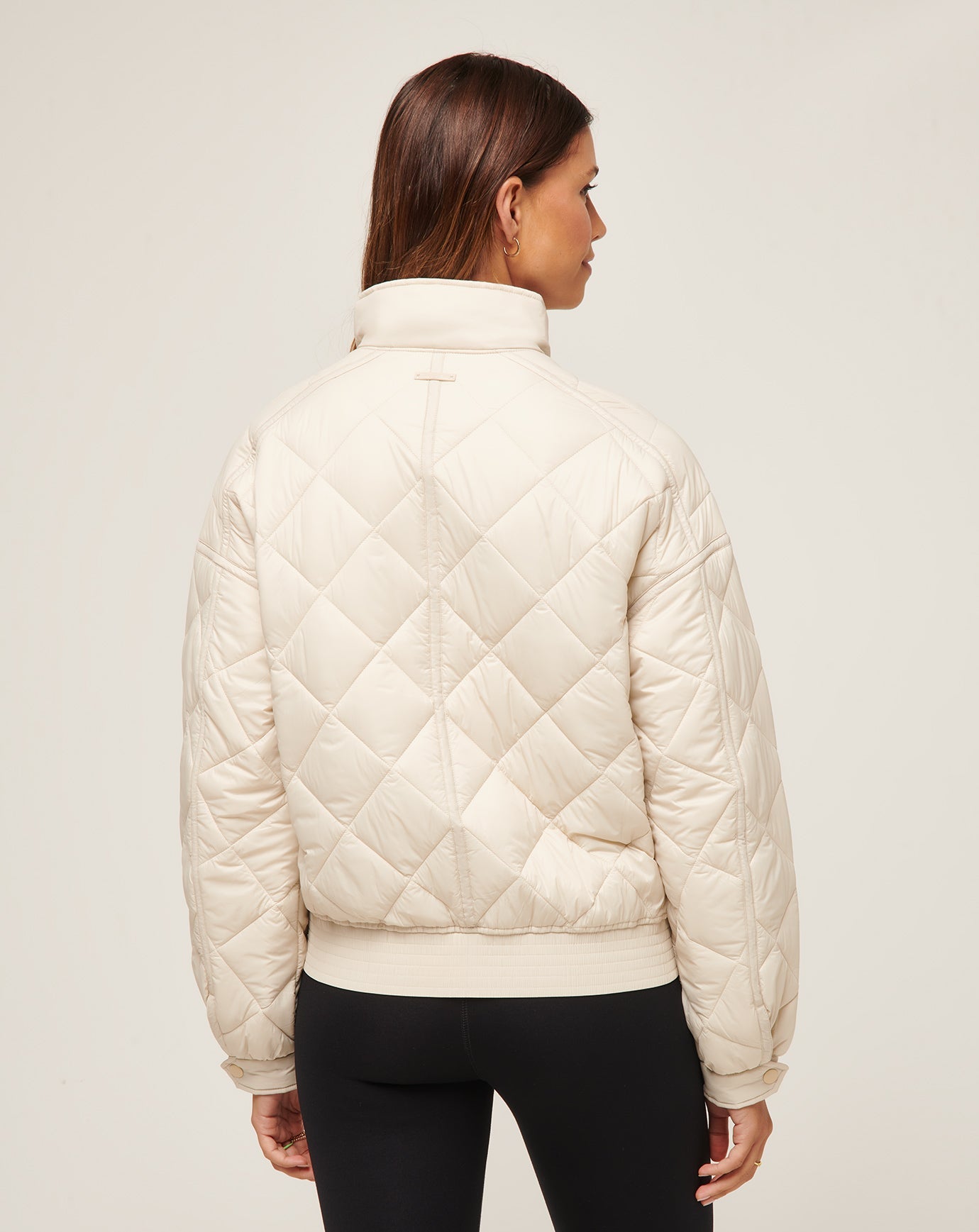 Lights At Night Quilted Jacket Women/Pumice Stone