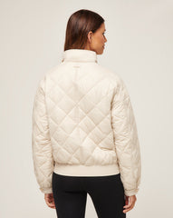 Lights At Night Quilted Jacket Women/Pumice Stone