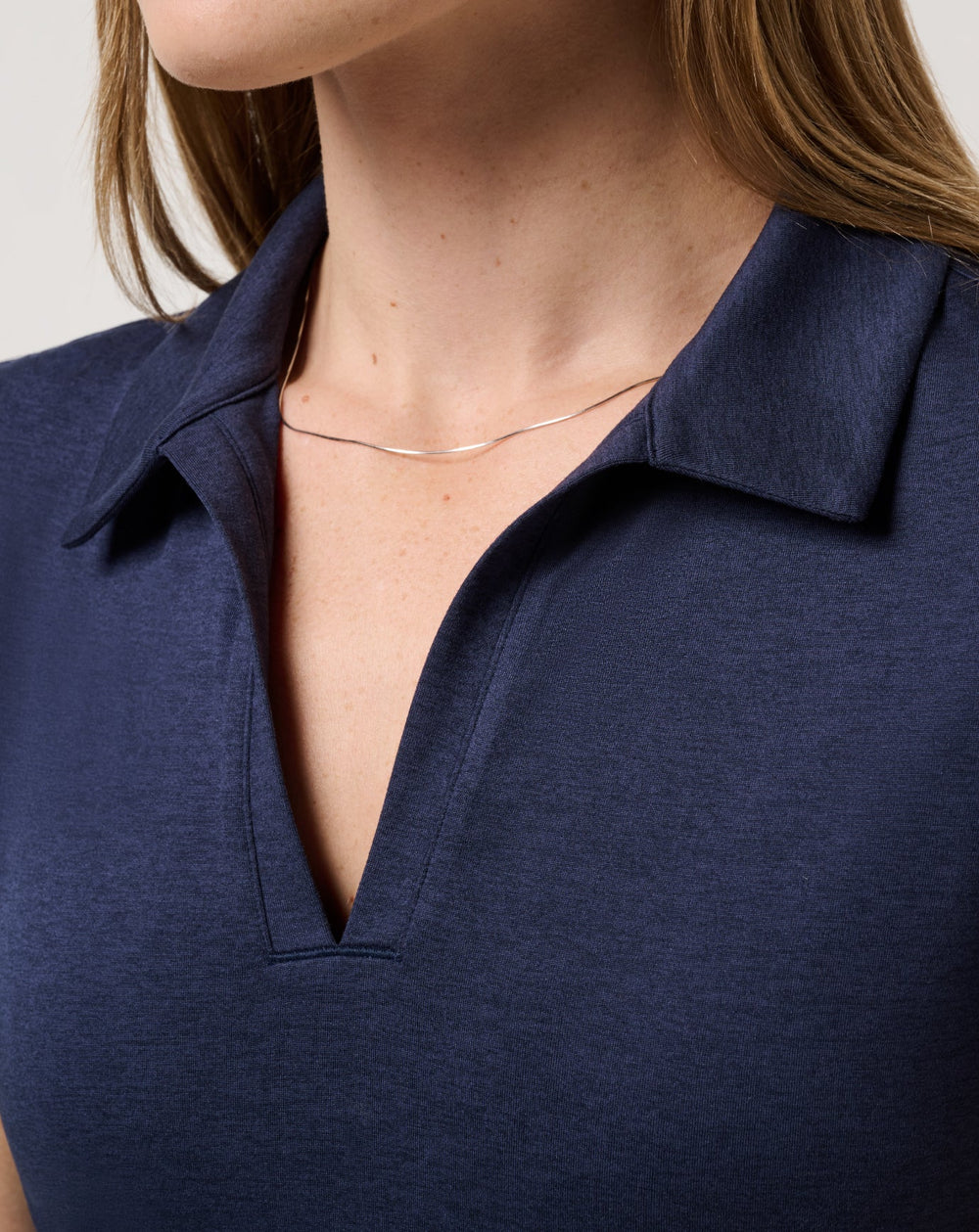 Skyloft Light Polo Women|Golf/Heather Navy Blazer