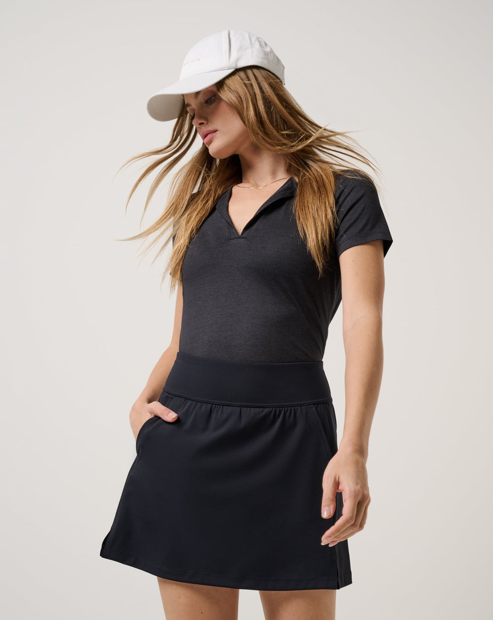 Skyloft Light Polo Women|Golf/Heather Black