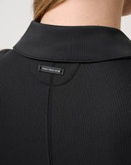 Moveknit Rib Zip Polo Women|Golf/Black