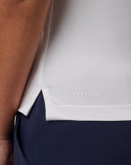 Skyloft Light Sleeveless Polo Women|Golf/White