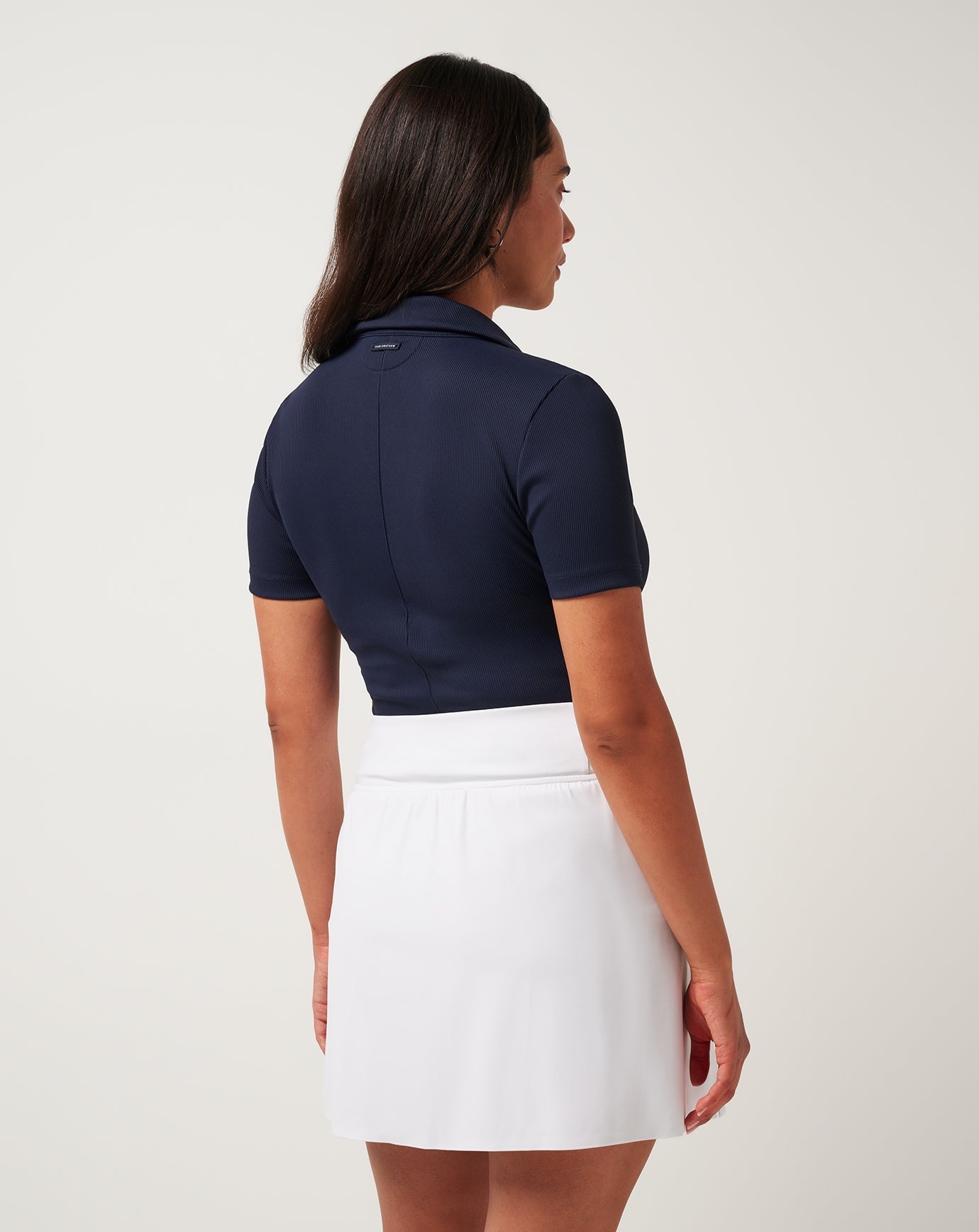 Moveknit Vneck Polo Women|Golf/Navy Blazer