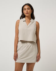Timeless Breezeblend Polo Women|Golf/Island Fossil