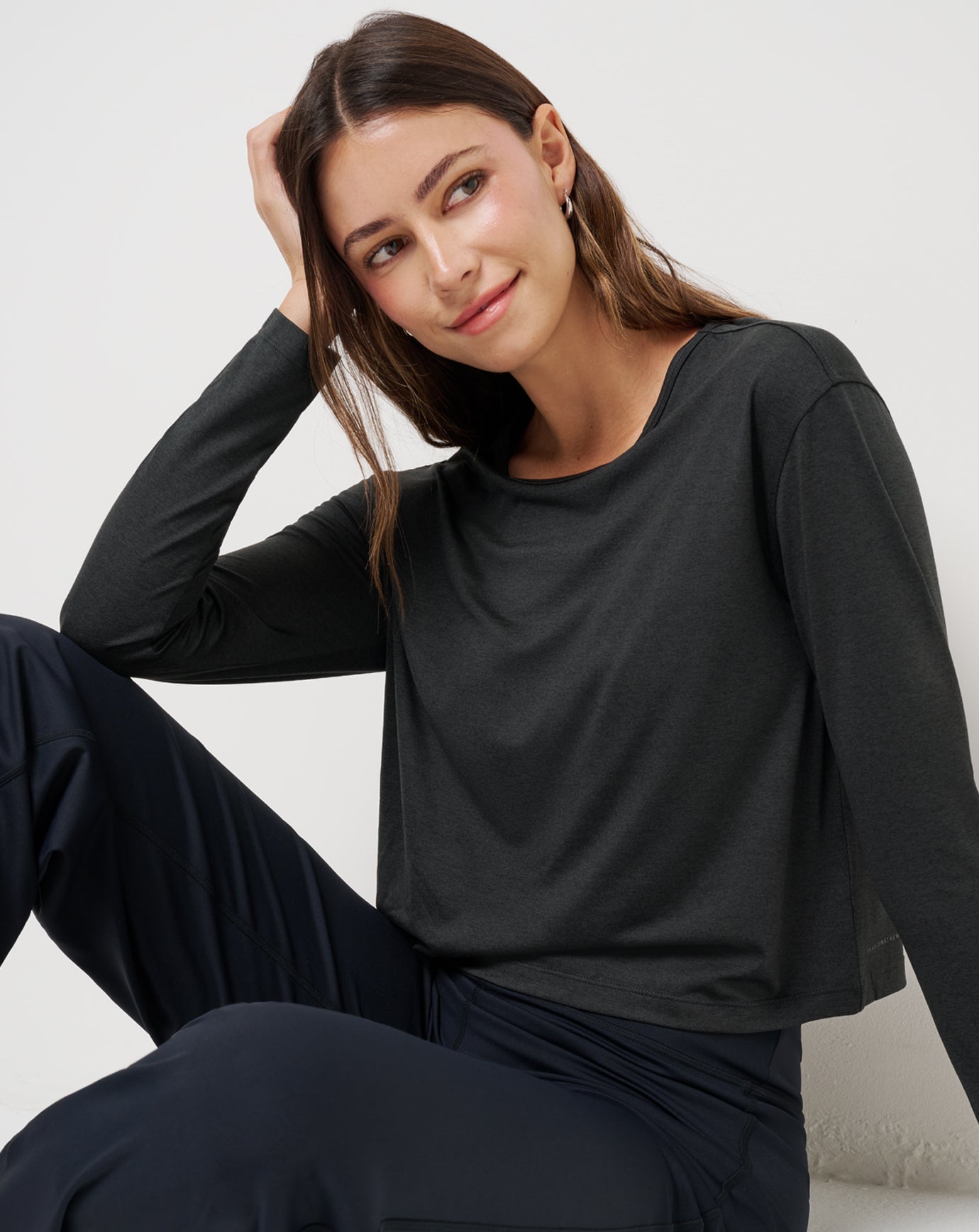 Skyloft Light Celestia Top Women/Heather Black