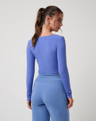 Solara Cloud Rib Top Women/Baja Blue