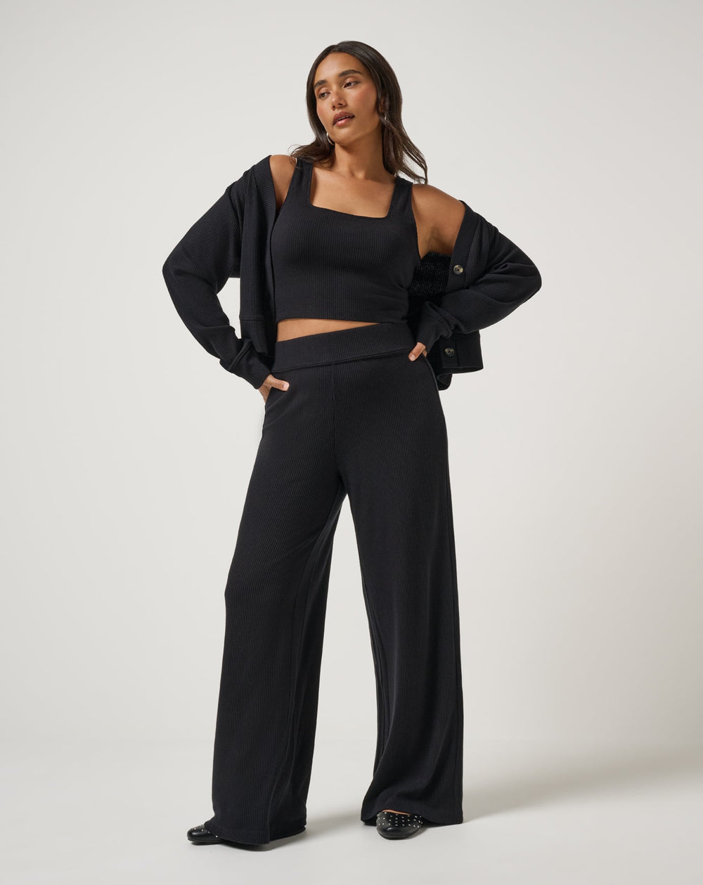 Evening Retreat Cardigan Women/Black