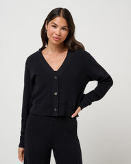 Evening Retreat Cardigan Women/Black