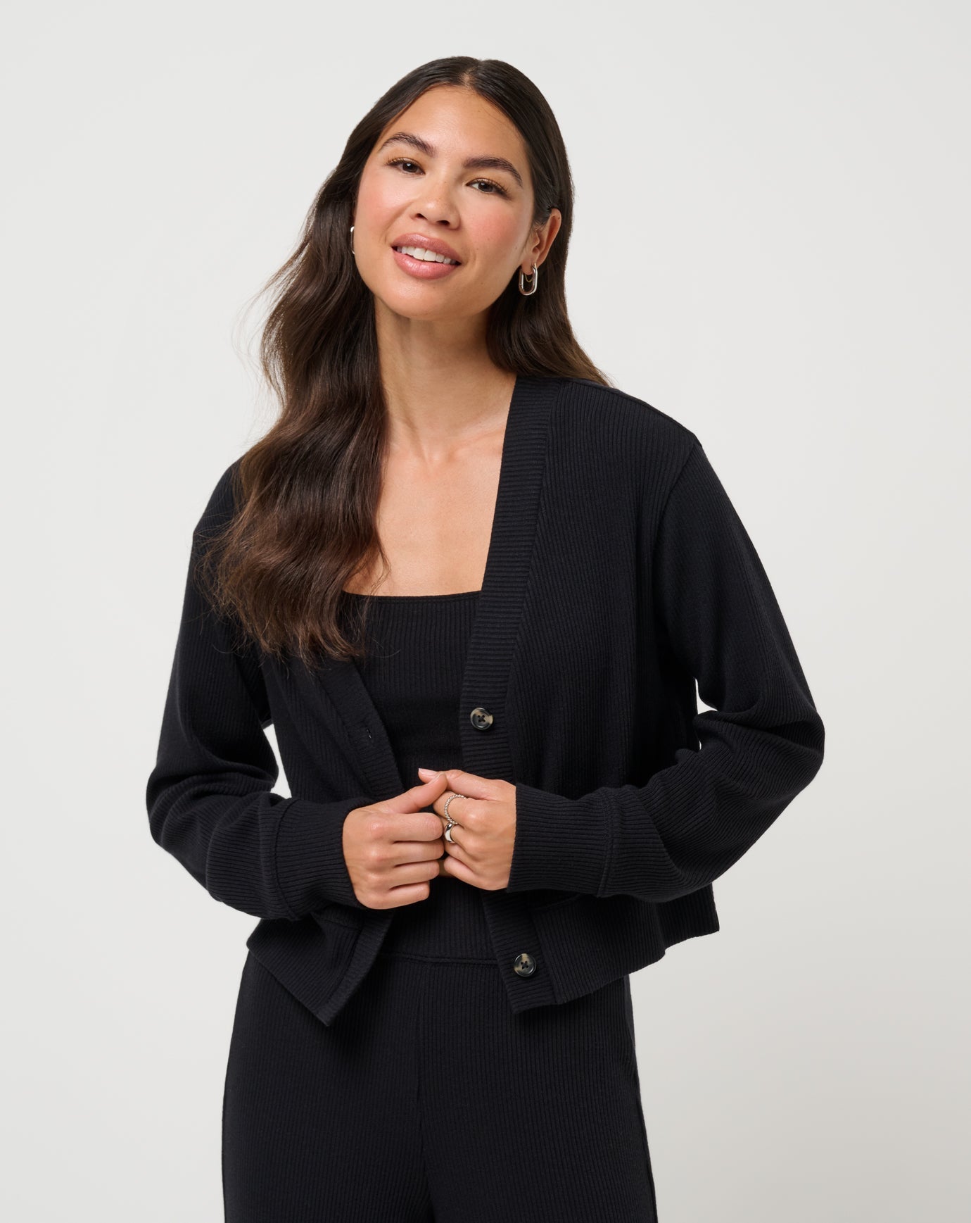 Evening Retreat Cardigan Women/Black