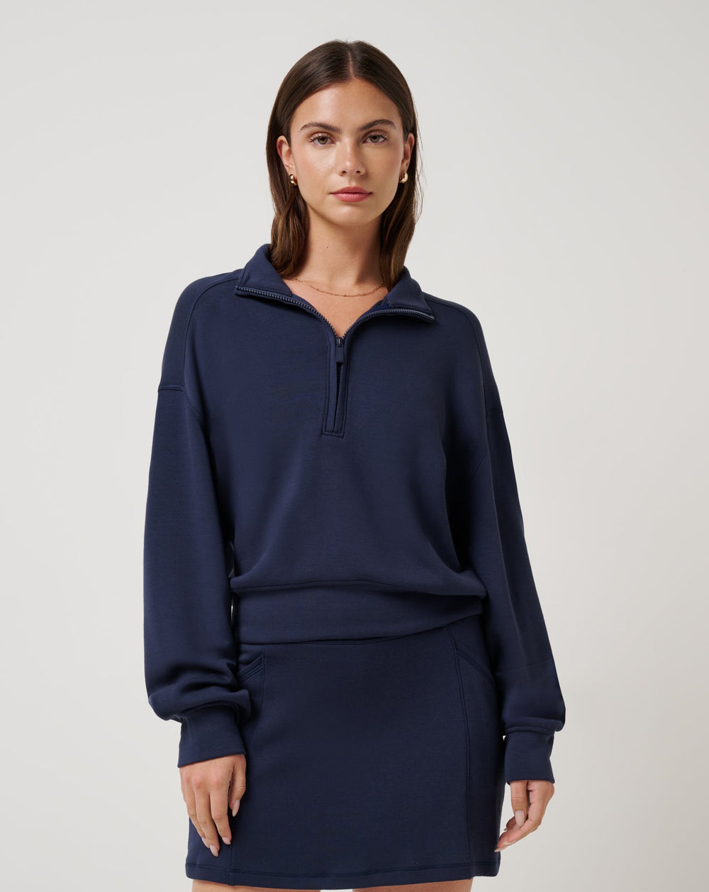 Skyloft Soft Echo Half Zip Women|Golf/Navy Blazer