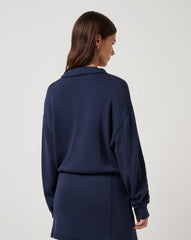 Skyloft Soft Echo Half Zip Women|Golf/Navy Blazer