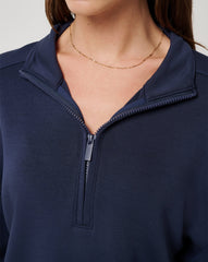 Skyloft Soft Echo Half Zip Women|Golf/Navy Blazer