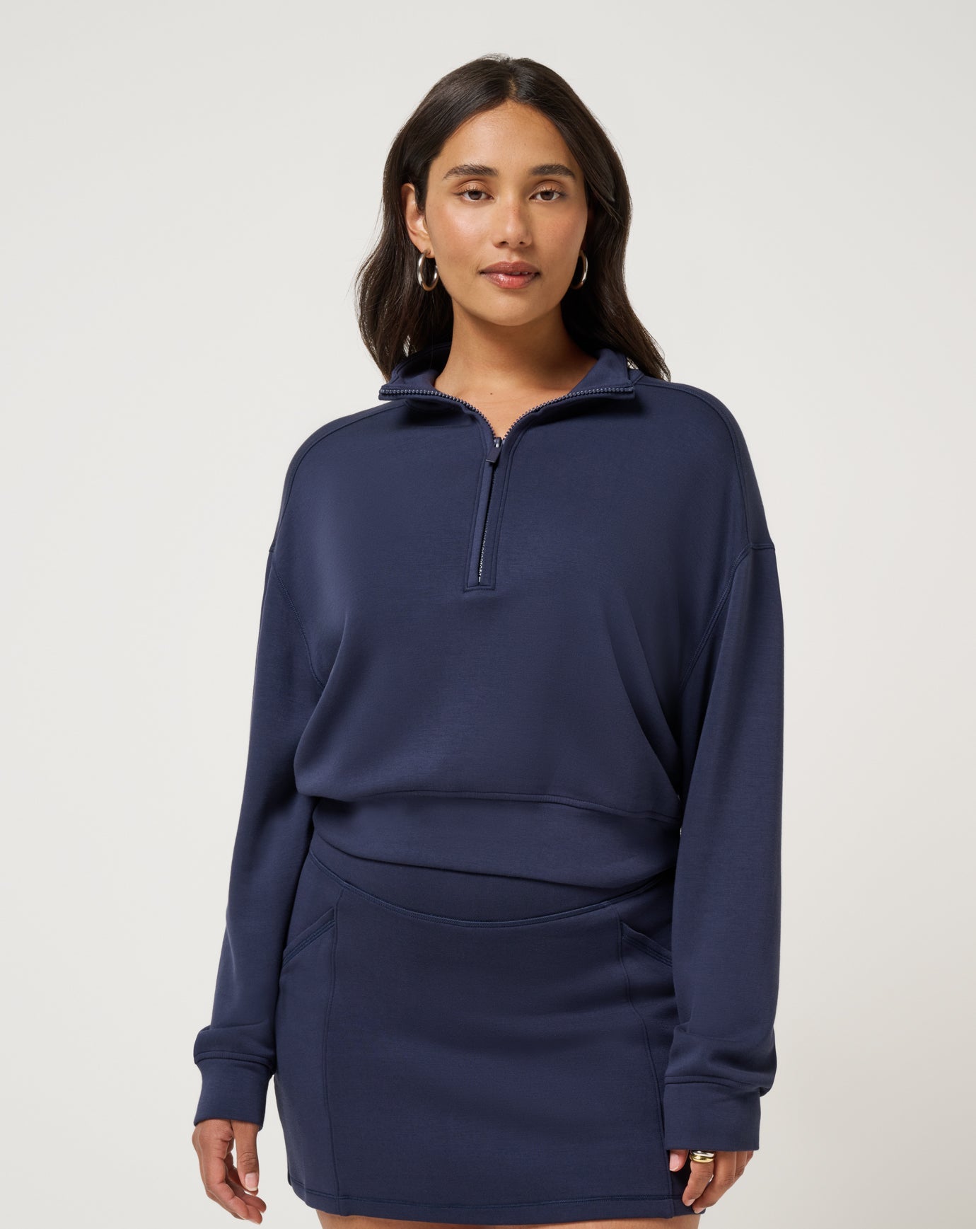 Skyloft Soft Echo Half Zip Women|Golf/Navy Blazer