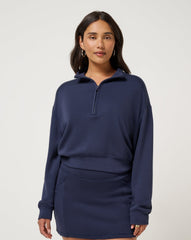 Skyloft Soft Echo Half Zip Women|Golf/Navy Blazer