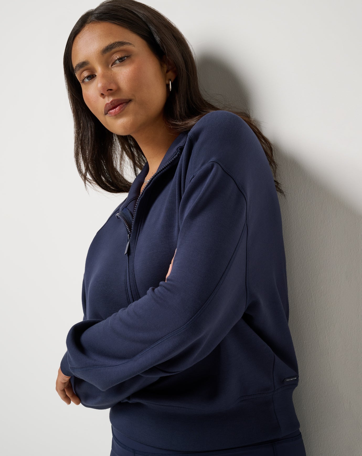 Skyloft Soft Echo Half Zip Women|Golf/Navy Blazer