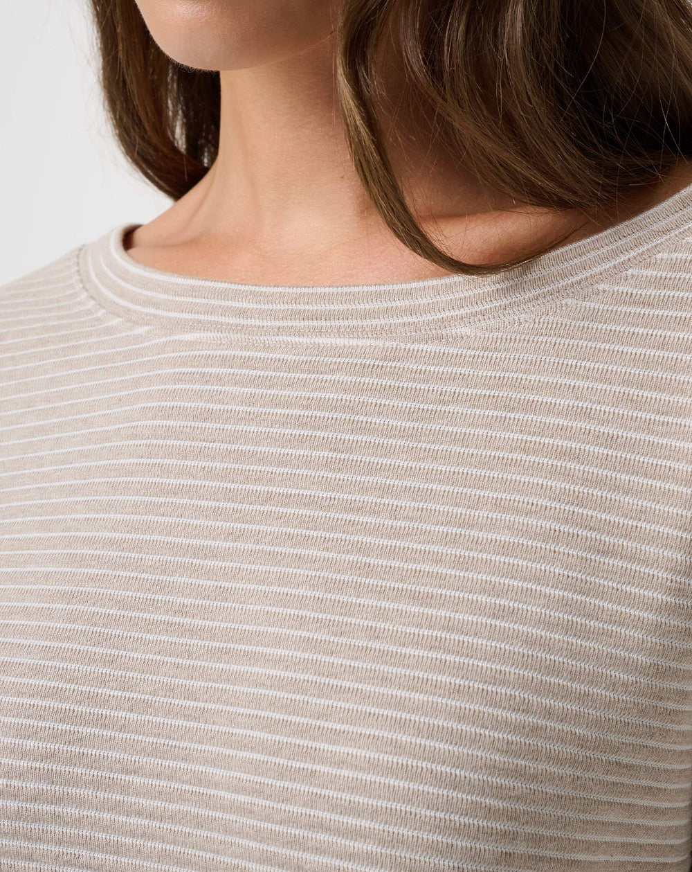 Coastal Rib Yacht Me Pullover Women/Heather Island Fossil