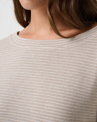 Coastal Rib Yacht Me Pullover Women/Heather Island Fossil