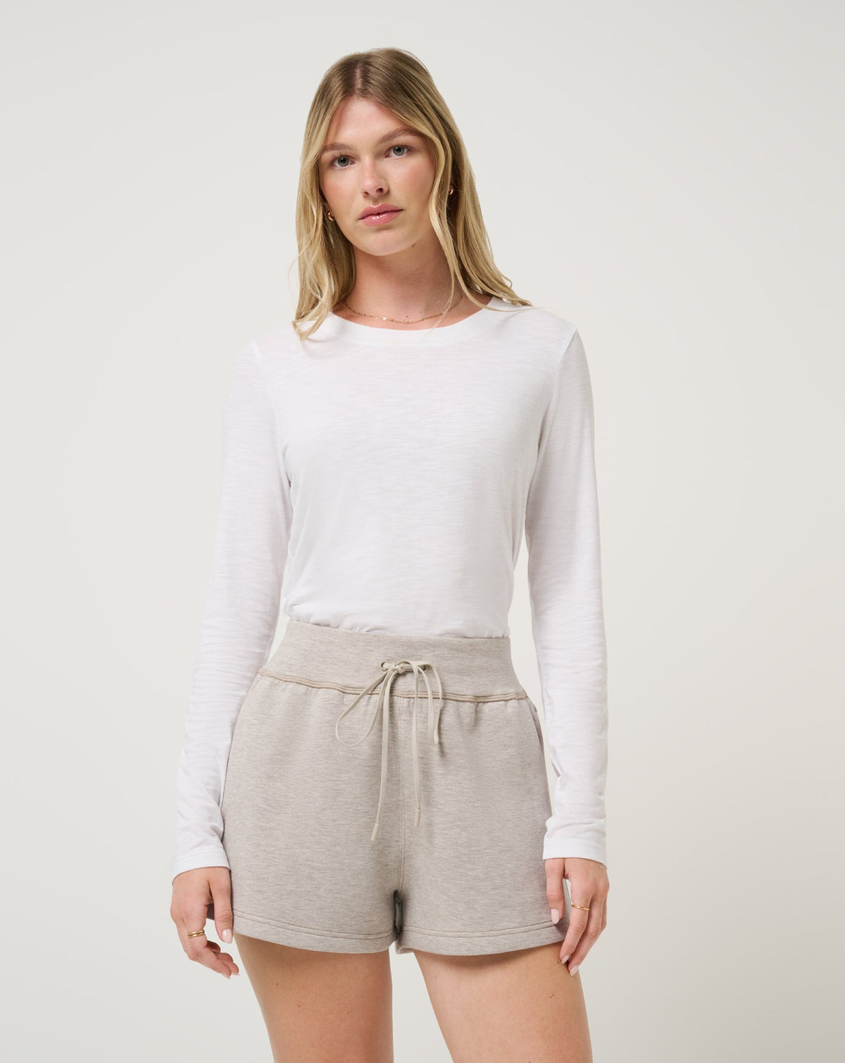 Cloud Long Sleeve Tee Women/White