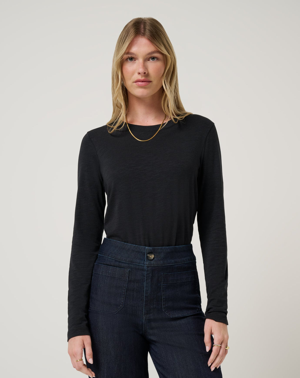 Cloud Long Sleeve Tee Women/Black