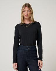 Cloud Long Sleeve Tee Women/Black