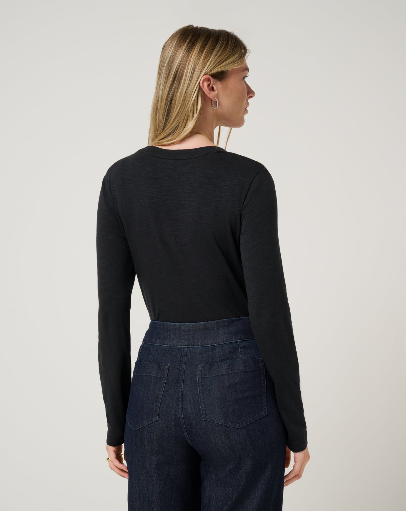 Cloud Long Sleeve Tee Women/Black