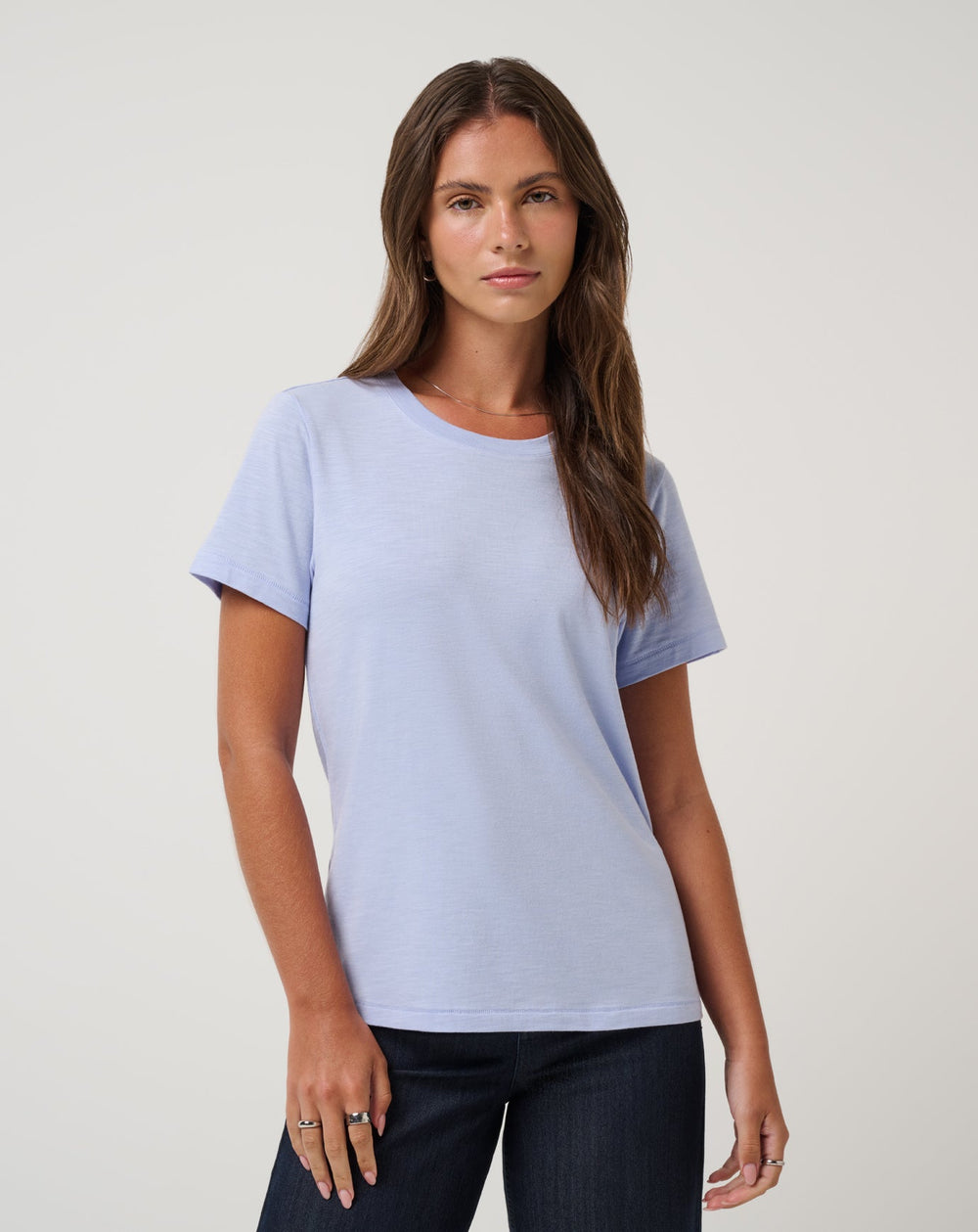 Cloud Jersey Tee Women/Soft Blue