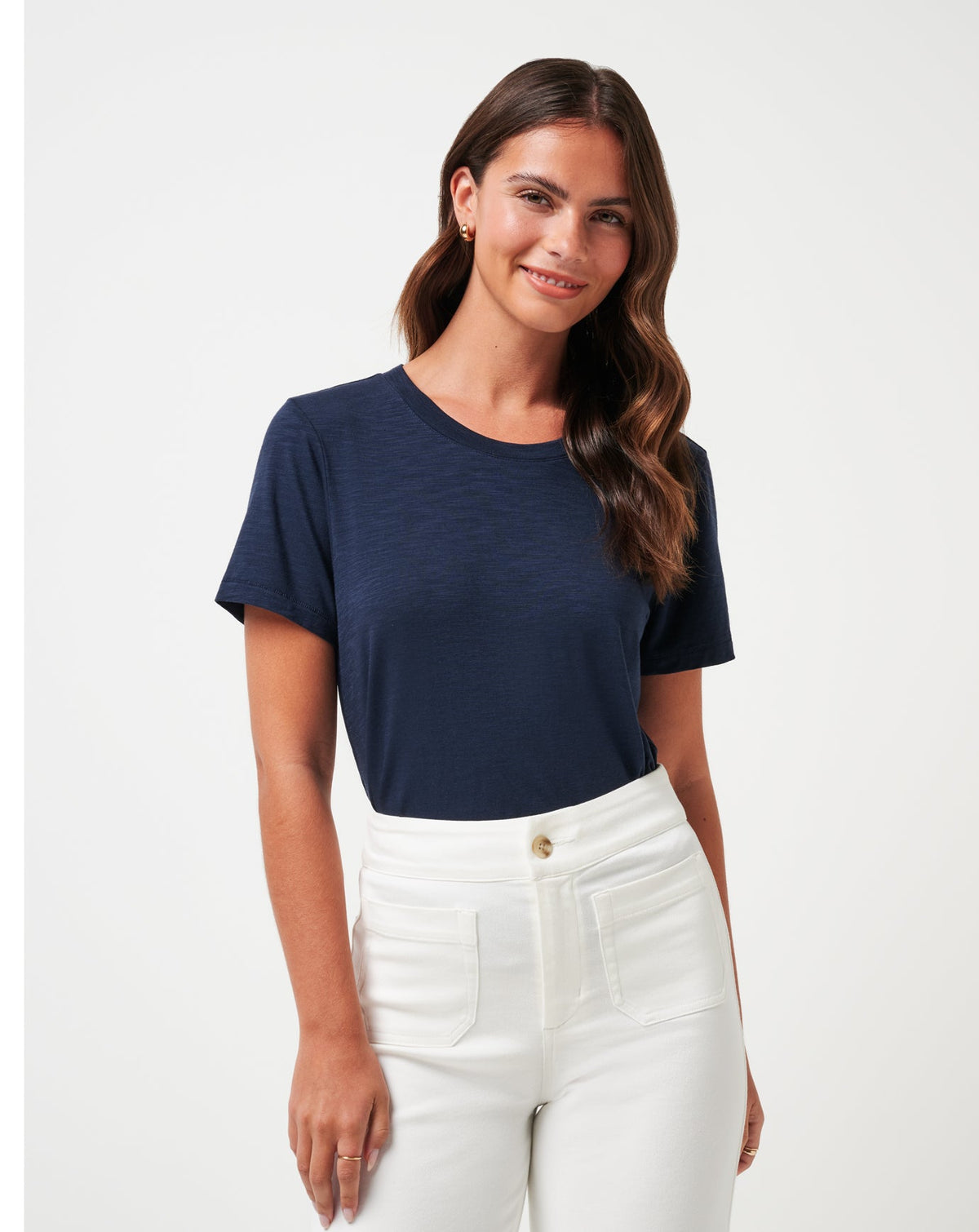 Cloud Jersey Tee Women/Navy Blazer