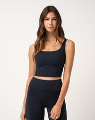 Moveknit Rib Sport Top Women/Black