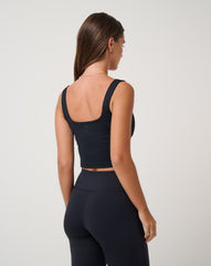 Moveknit Rib Sport Top Women/Black