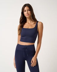 Moveknit Rib Sport Top Women/Navy Blazer