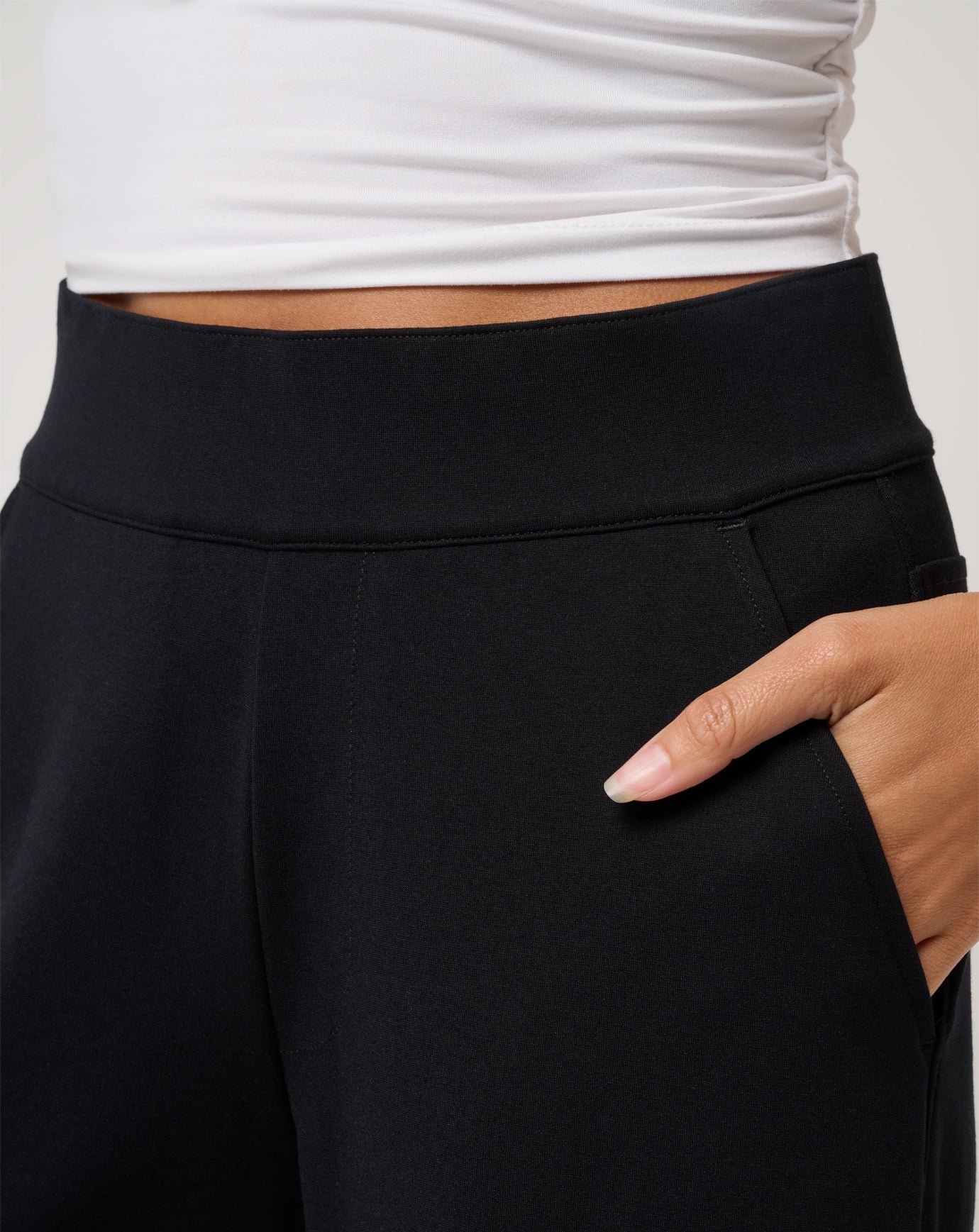 Friday Doubleknit Utility Wide Leg Pant Women/Black