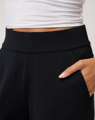 Friday Doubleknit Utility Wide Leg Pant Women/Black