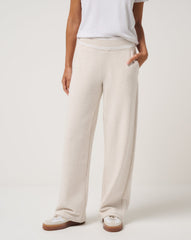 Cloud Fleece Clubside Wide Leg Pant Women/Heather Brazillian Sand